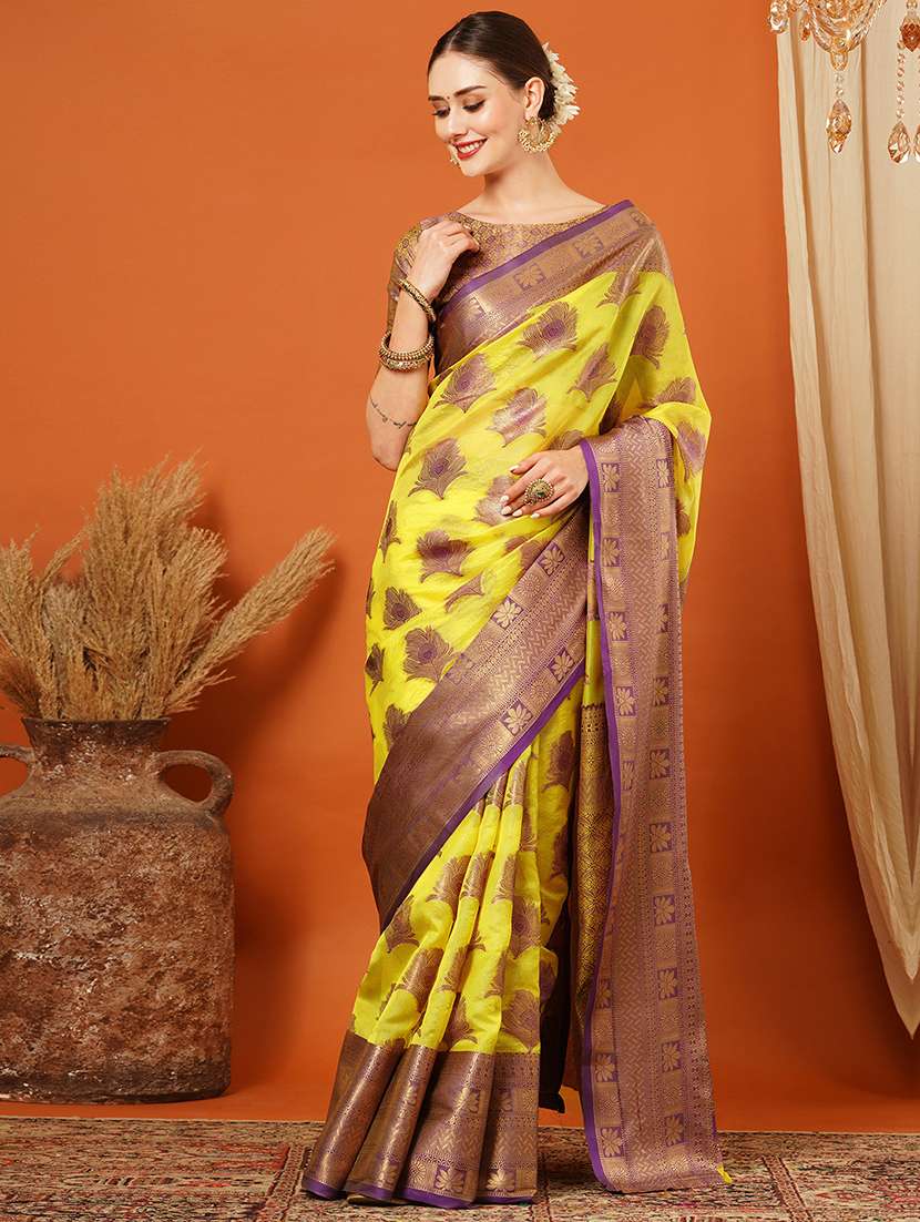 women self design banarasi saree - 21649478 - Zoom Image - 0