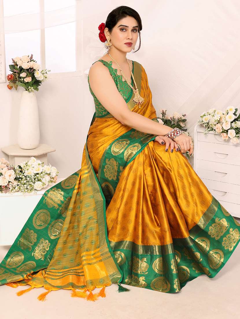 women self design dharmavaram saree - 21649510 -  Standard Image - 3