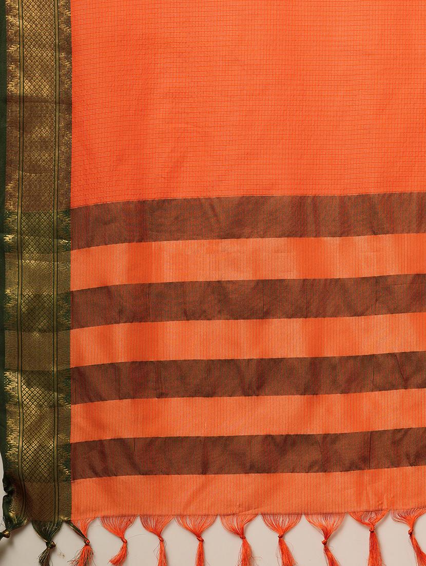 women solid bordered saree - 21649515 - Standard Image - 5