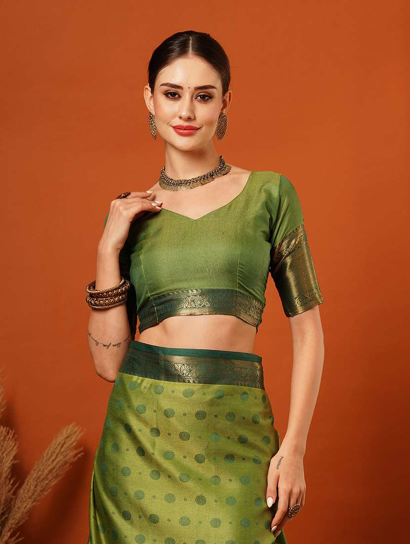 women printed bordered saree - 21649534 -  Standard Image - 3