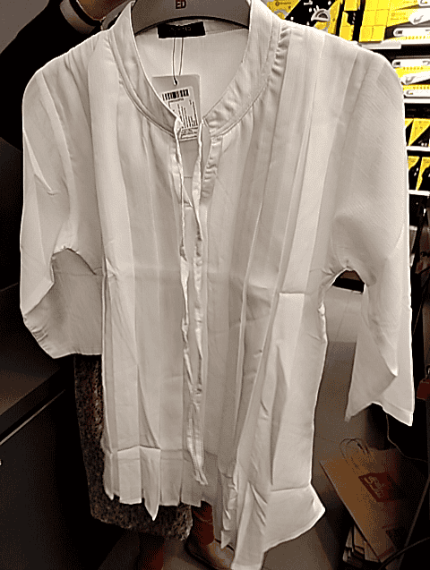 off white polyester top - 21649769 - Zoom Image - 0