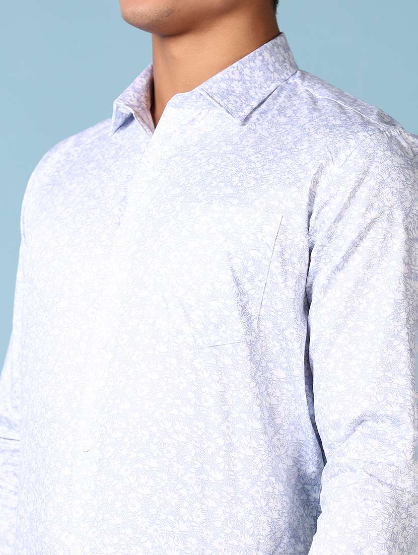men long sleeves printed formal shirt - 21649810 - Standard Image - 5