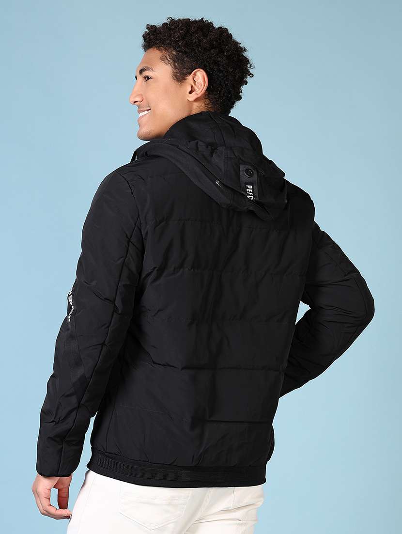 men solid long sleeve quilted jacket - 21649824 -  Standard Image - 3