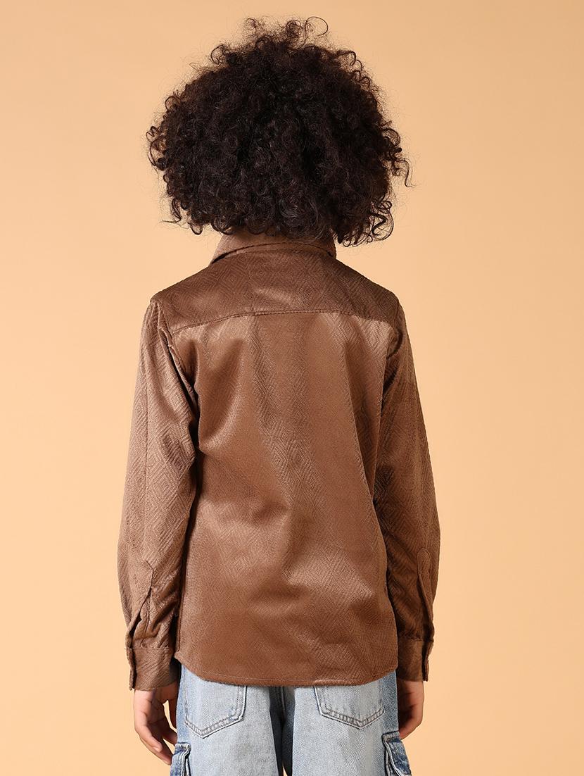 boys long sleeves solid shirt - 21649827 - Standard Image - 3