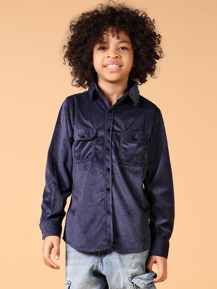 boys long sleeves solid shirt - 21649828 - Zoom Image - 0