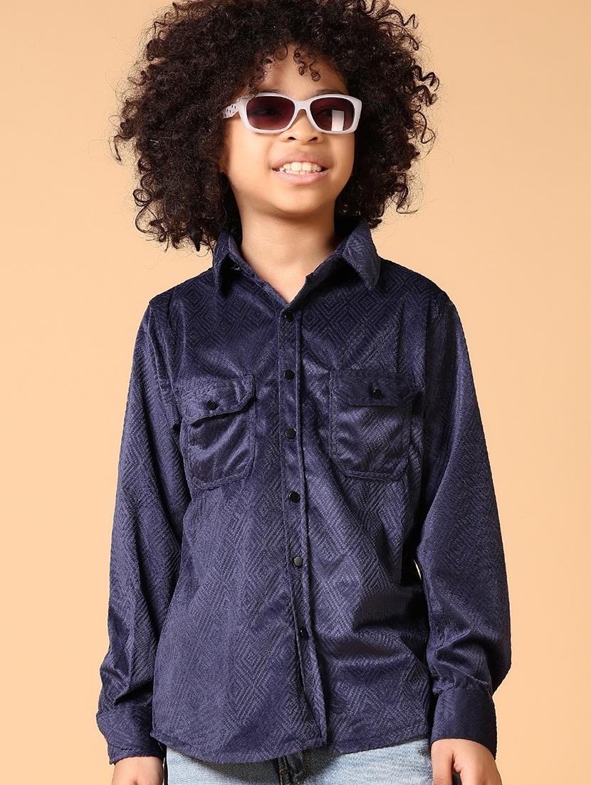 boys long sleeves solid shirt - 21649828 - Standard Image - 3