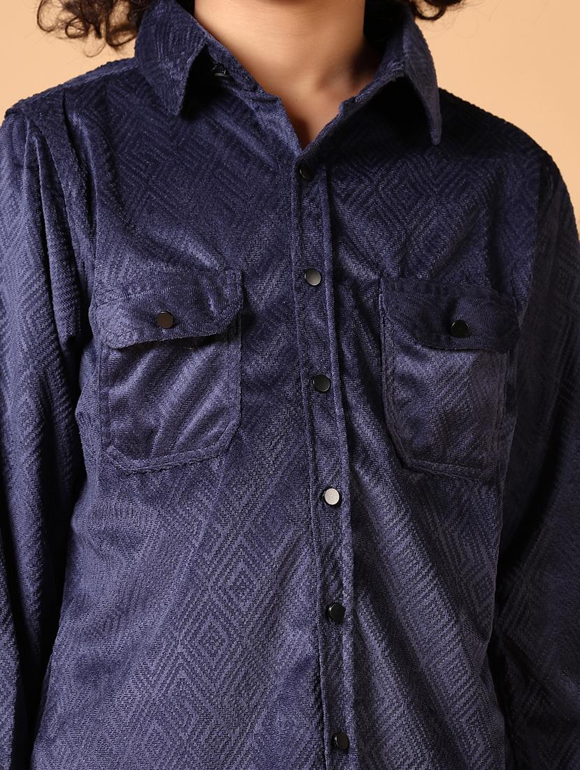 boys long sleeves solid shirt - 21649828 - Standard Image - 5