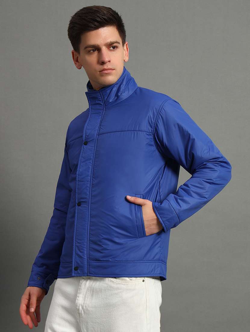 women long sleeves solid quilted jacket