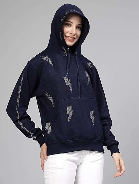 women long sleeve hooded sweatshirt - 21650246 - Zoom Image - 0