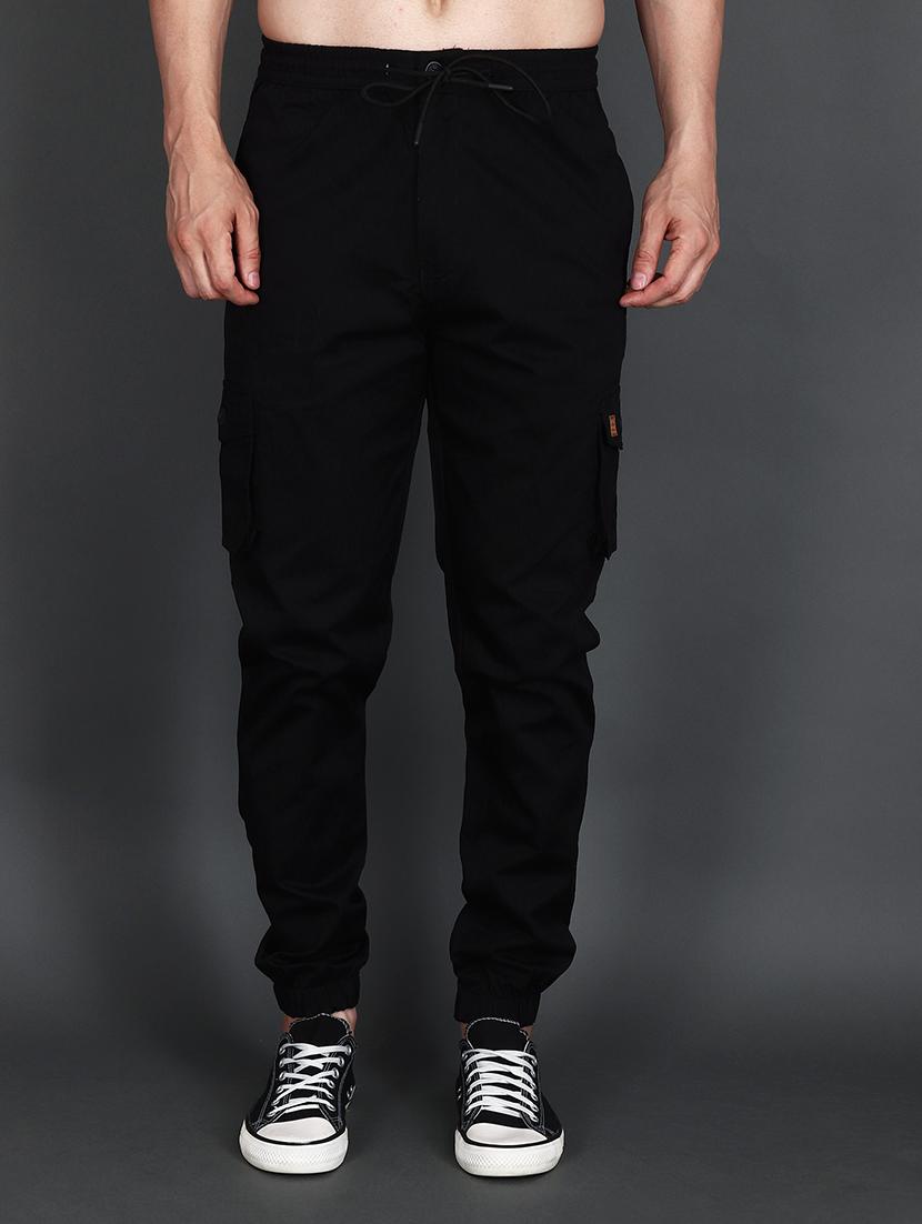 men mid rise solid cargo - 21650254 - Zoom Image - 0