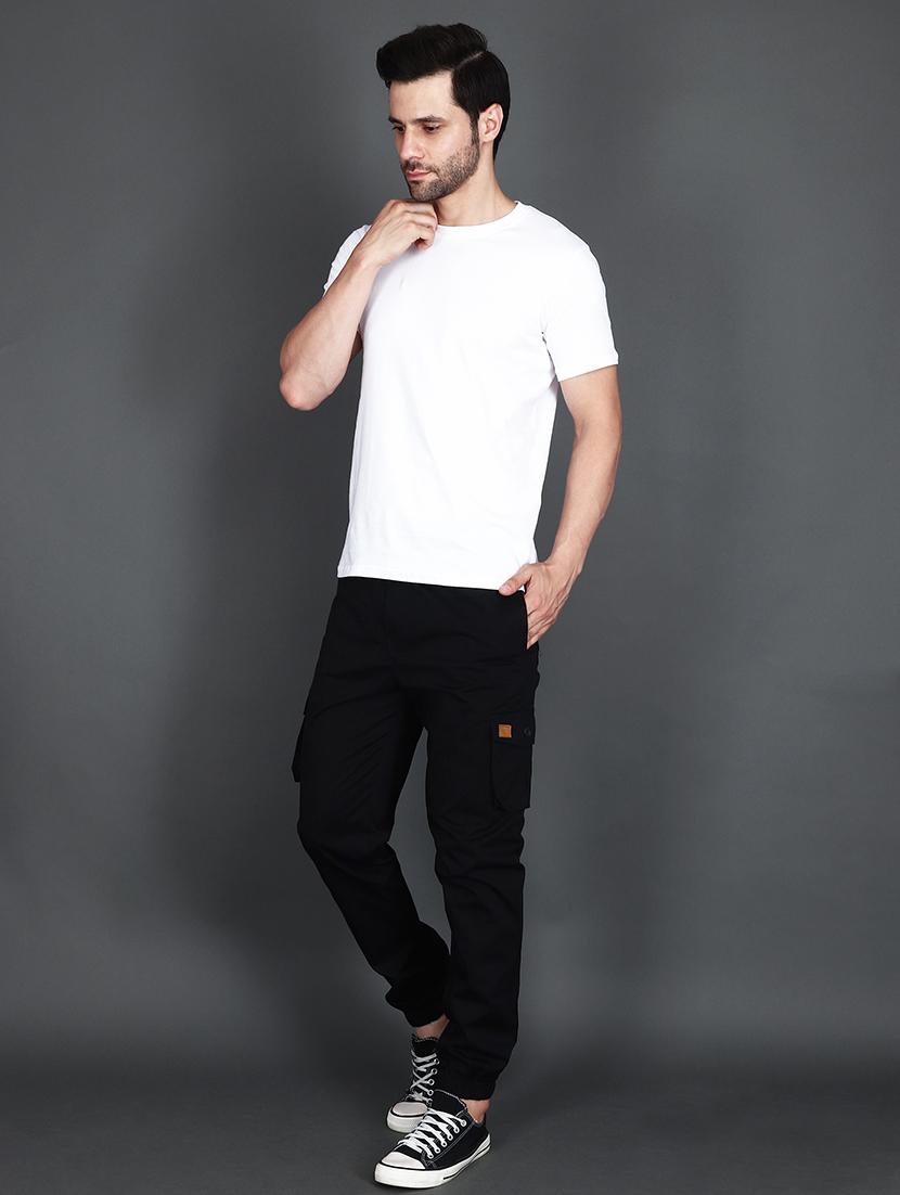 men mid rise solid cargo - 21650254 - Standard Image - 3
