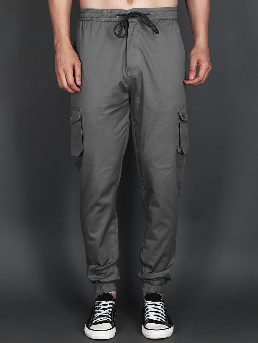 men mid rise solid cargo - 21650256 -  Zoom Image - 0