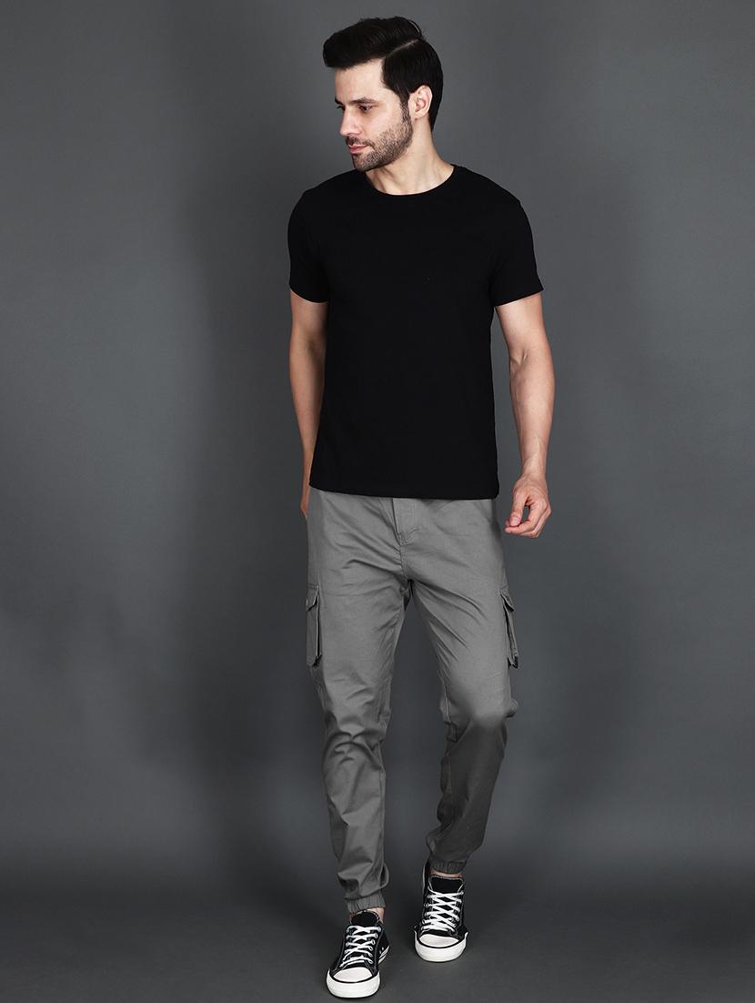 men mid rise solid cargo - 21650256 - Standard Image - 3