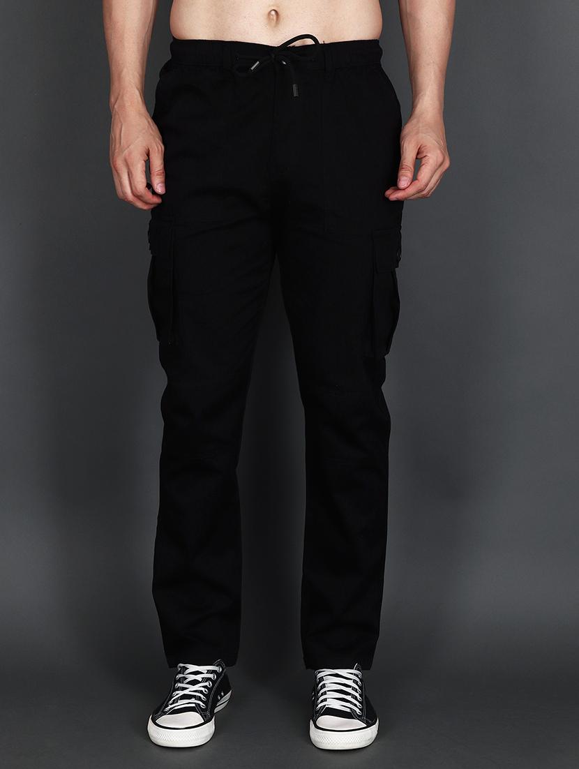 men mid rise solid cargo - 21650265 - Zoom Image - 0