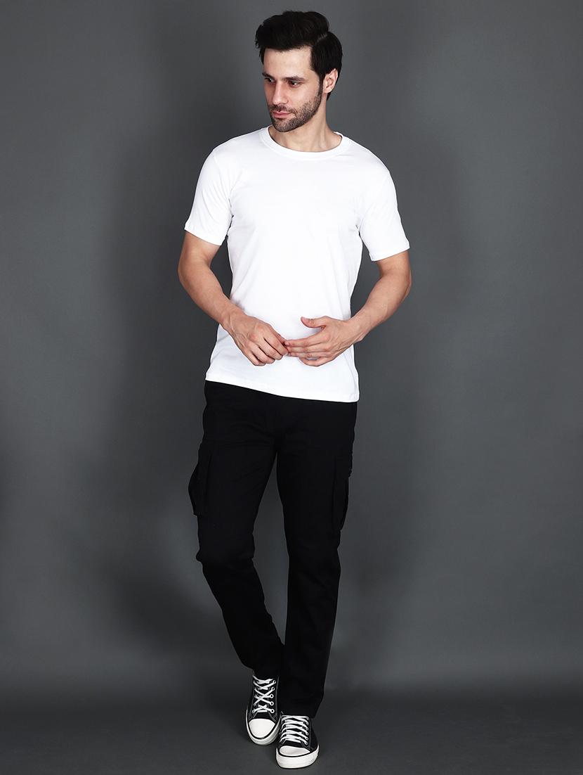 men mid rise solid cargo - 21650265 - Standard Image - 3