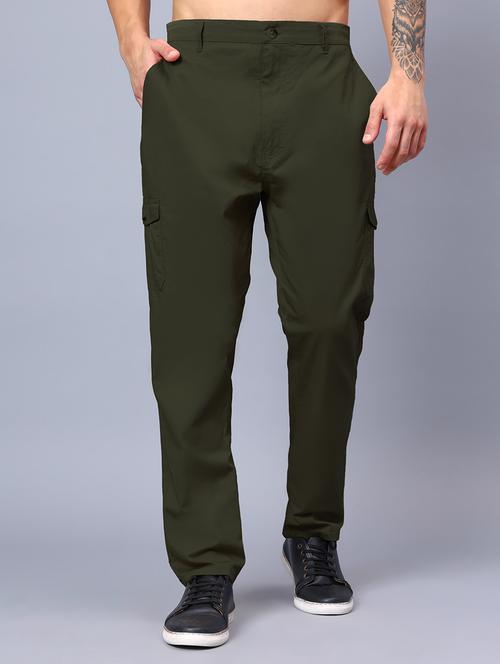men mid rise solid cargo - 21650270 -  Standard Image - 0