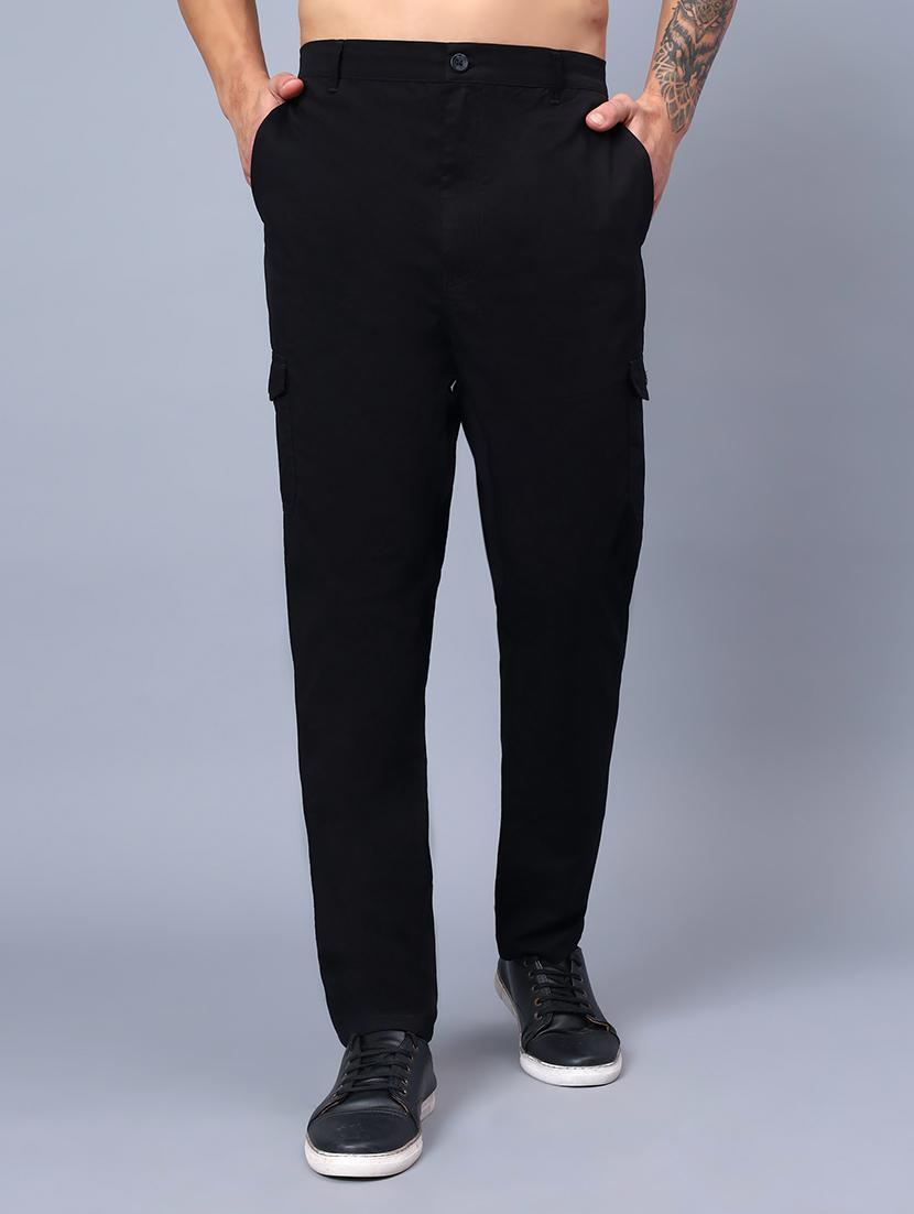 men mid rise solid cargo - 21650272 - Zoom Image - 0