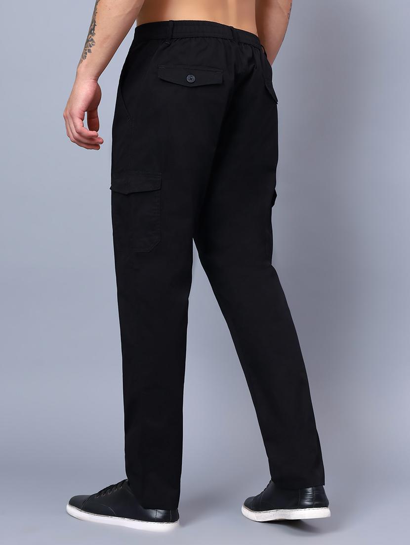 men mid rise solid cargo - 21650272 - Standard Image - 3