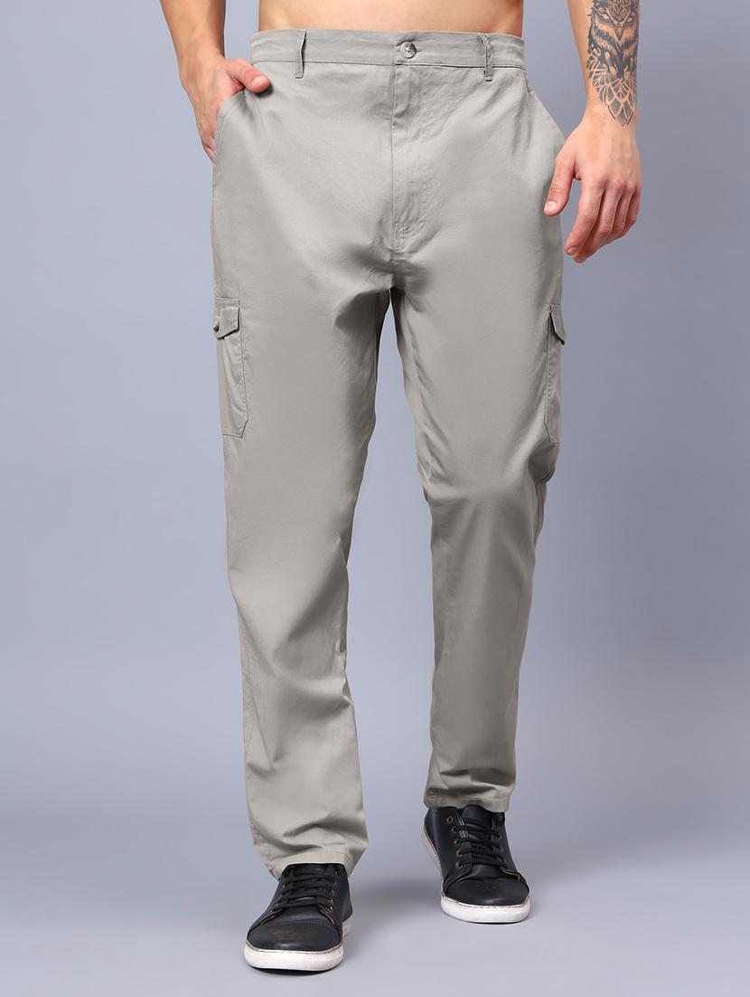men mid rise solid cargo - 21650274 -  Zoom Image - 0