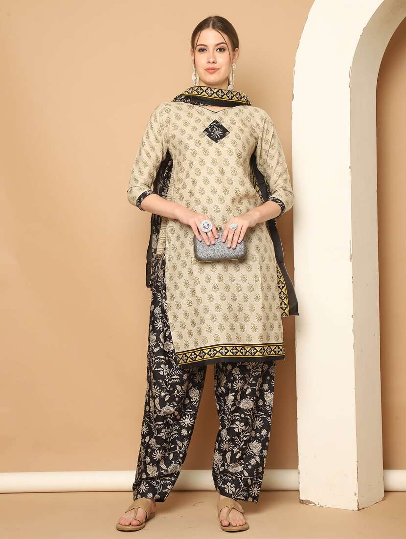 women printed kurta salwar set with dupatta - 21650295 -  Standard Image - 3