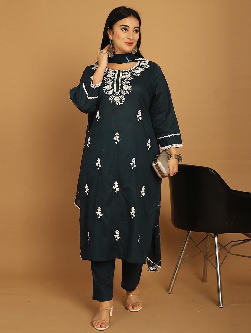 women embroidered kurta pant set with dupatta - 21650331 -  Zoom Image - 0