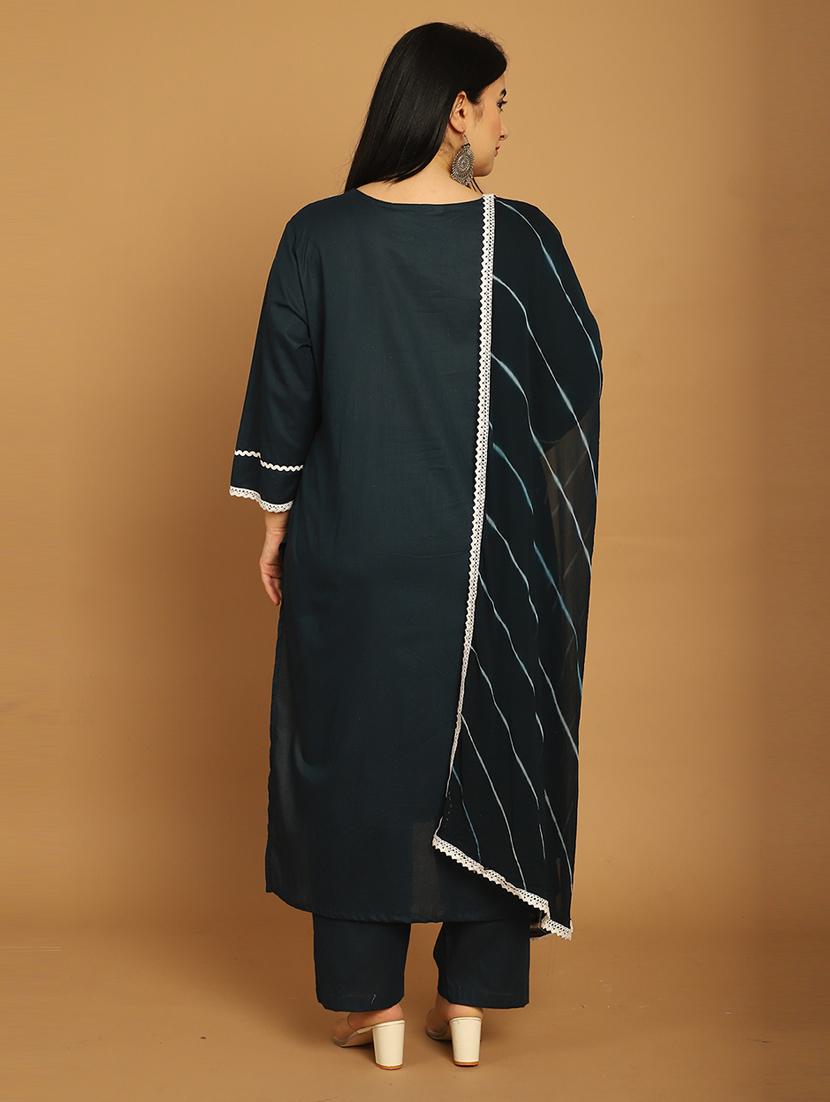 women embroidered kurta pant set with dupatta - 21650331 - Standard Image - 3
