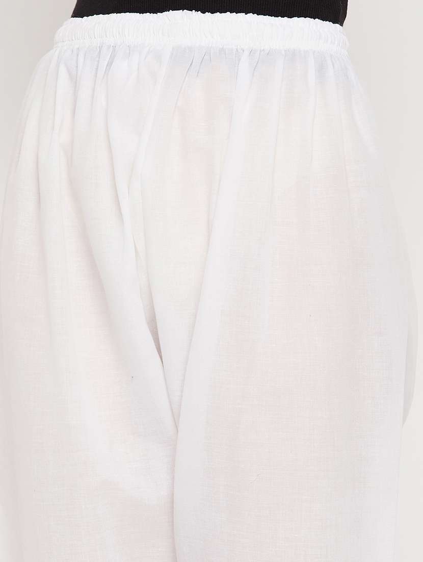 women mid rise solid tapered pant - 21650489 -  Standard Image - 5