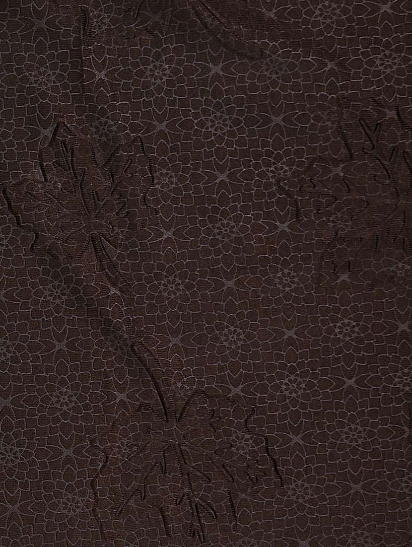 brown printed sheer curtain - 21650588 -  Standard Image - 3