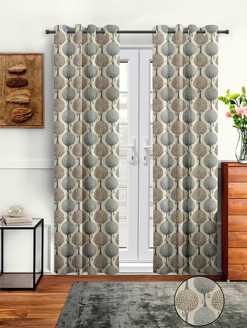 multi color printed sheer curtain