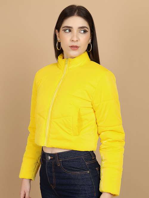 yellow cotton blend regular jacket - 21650963 -  Standard Image - 0