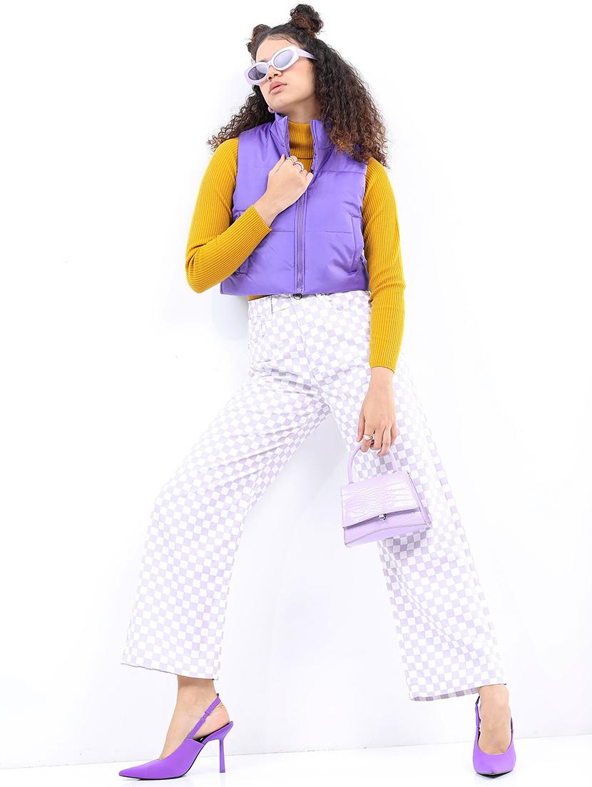 women solid sleeveless quilted jacket - 21650969 - Standard Image - 3