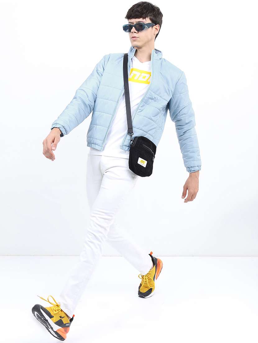 men solid sleeveless quilted jacket - 21651058 -  Standard Image - 3