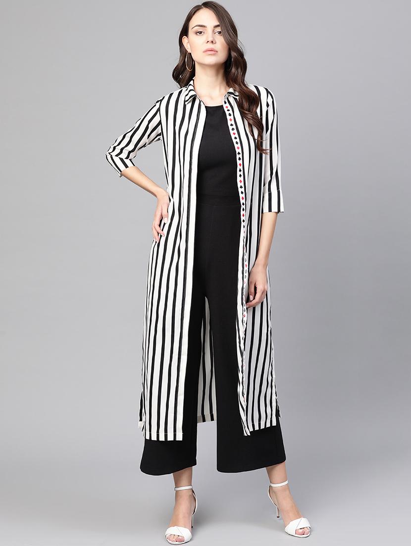women printed full length jumpsuit with shrug - 21651183 - Zoom Image - 0