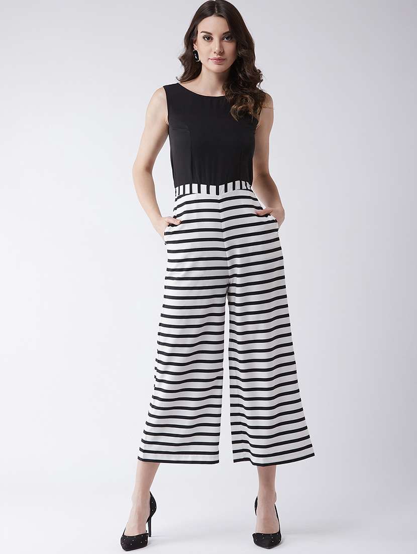 multi colored polyester full leg  jumpsuit - 21651184 -  Standard Image - 3