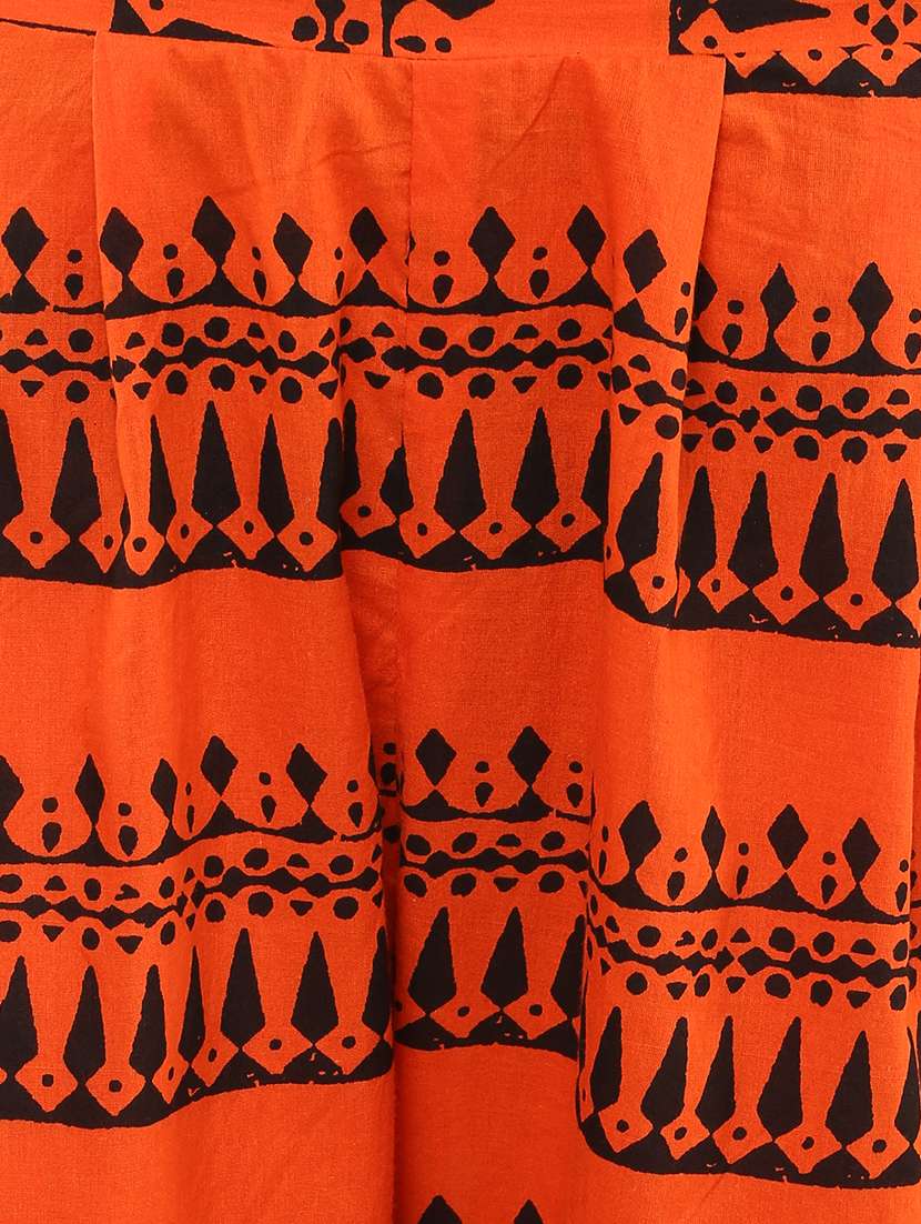 women printed mid rise relexed fit trouser - 21651214 -  Standard Image - 5