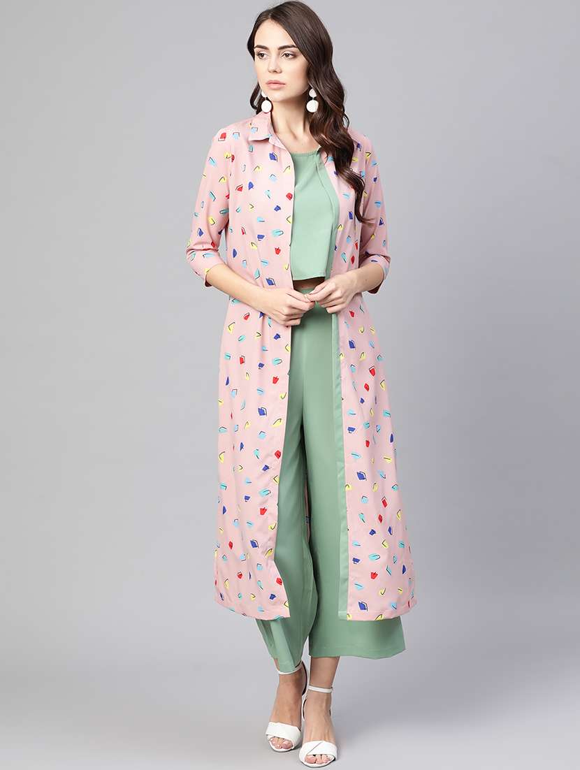 women sea green solid fusion set - 21651437 - Zoom Image - 0