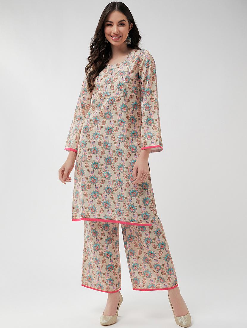 women floral printed kurta pant set