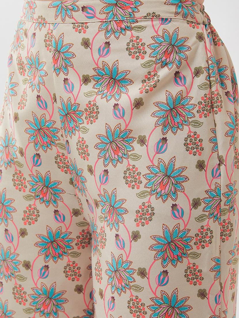 women floral printed kurta pant set - 21651460 - Standard Image - 5