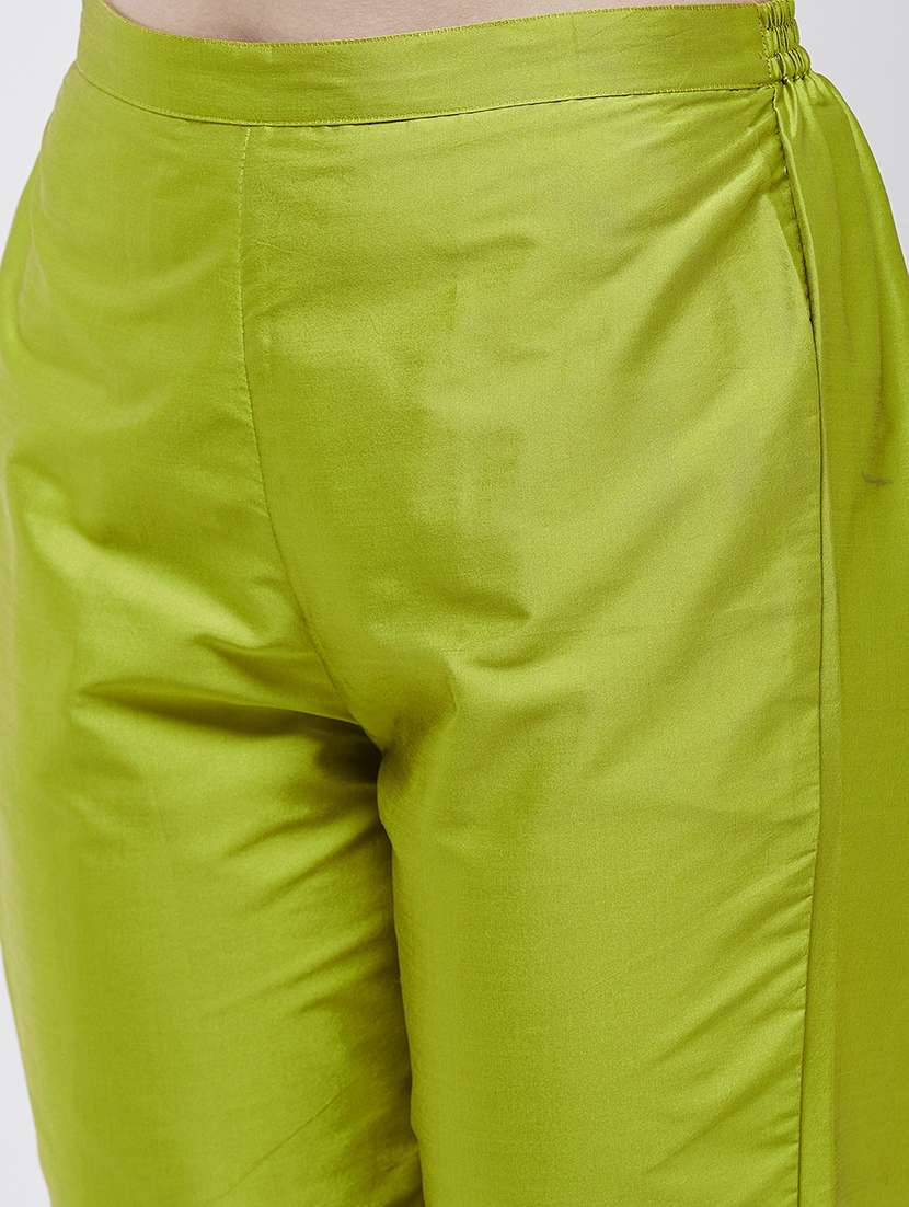 women solid with work kurta pant set - 21651473 -  Standard Image - 5