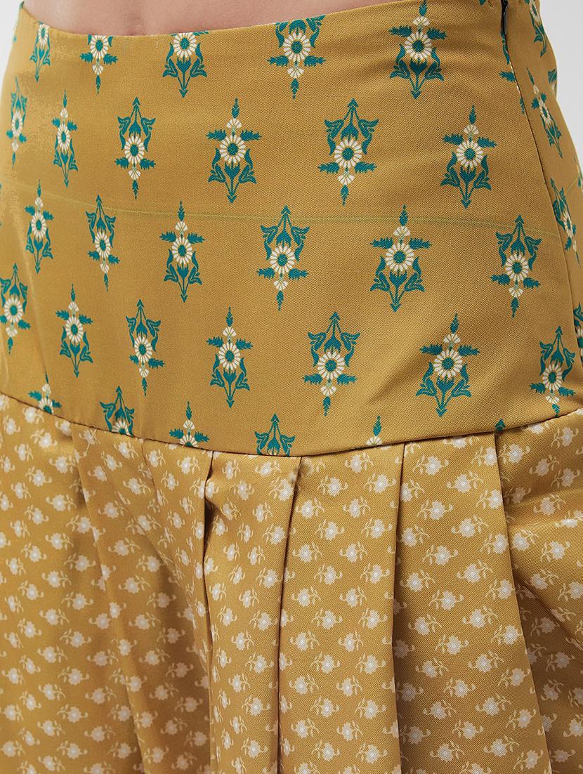 jaipur haat leg 'o' mutton sleeves jacket with top and dhoti pant - 21651484 - Standard Image - 5