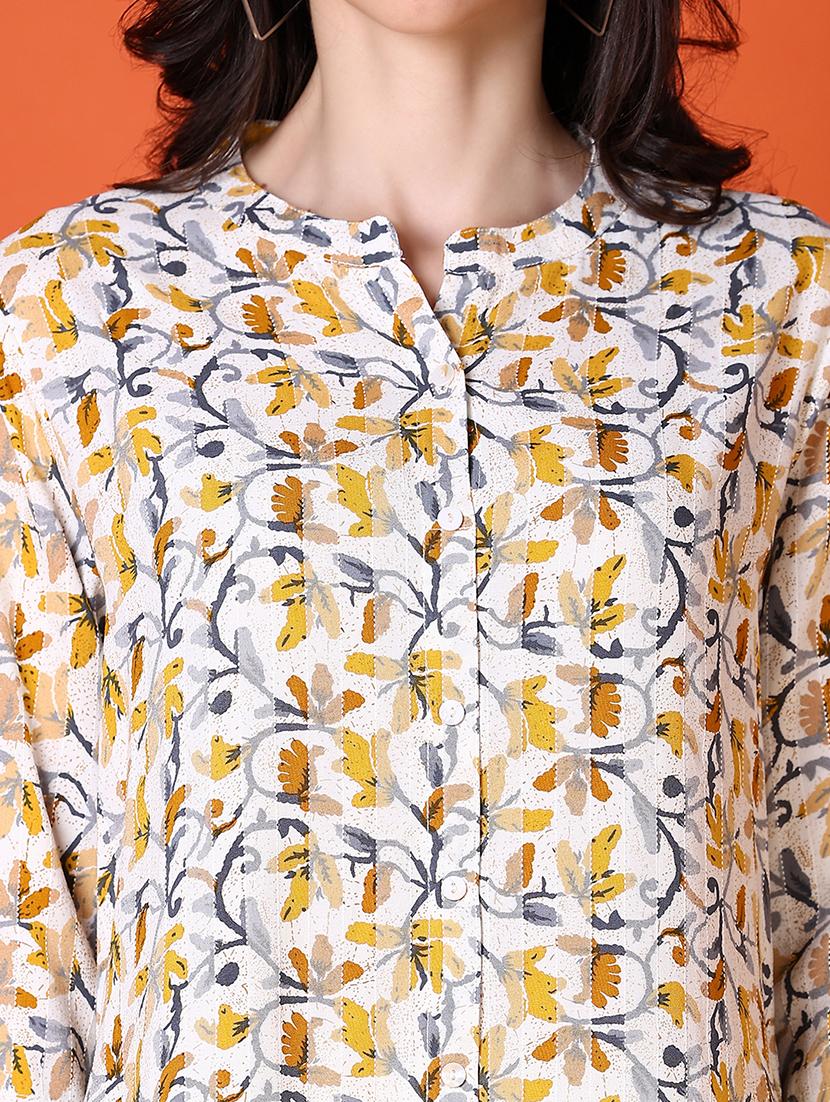 women three quarter sleeve straight kurta - 21651565 - Standard Image - 5