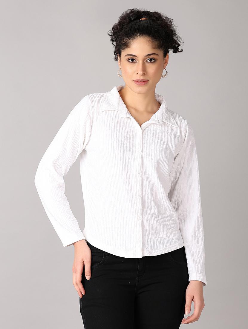 women white solid regular shirt - 21651583 - Zoom Image - 0