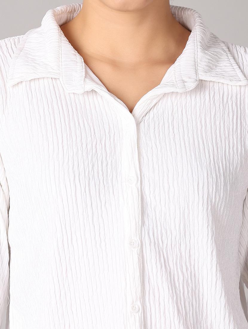 women white solid regular shirt - 21651583 - Standard Image - 5