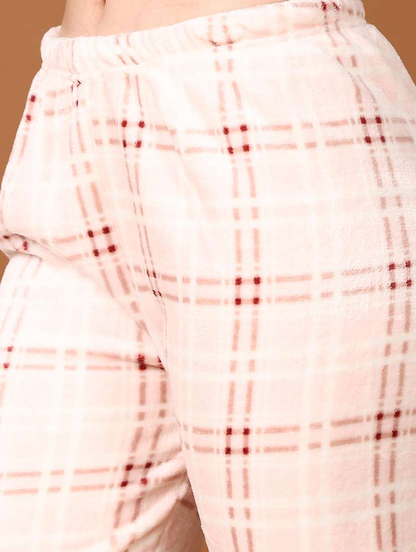 women checkered nightwear pyjama set - 21651602 -  Standard Image - 5