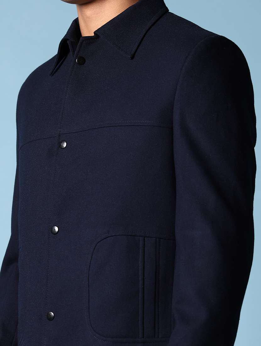 men solid single breasted long sleeve blazer - 21651621 -  Standard Image - 5