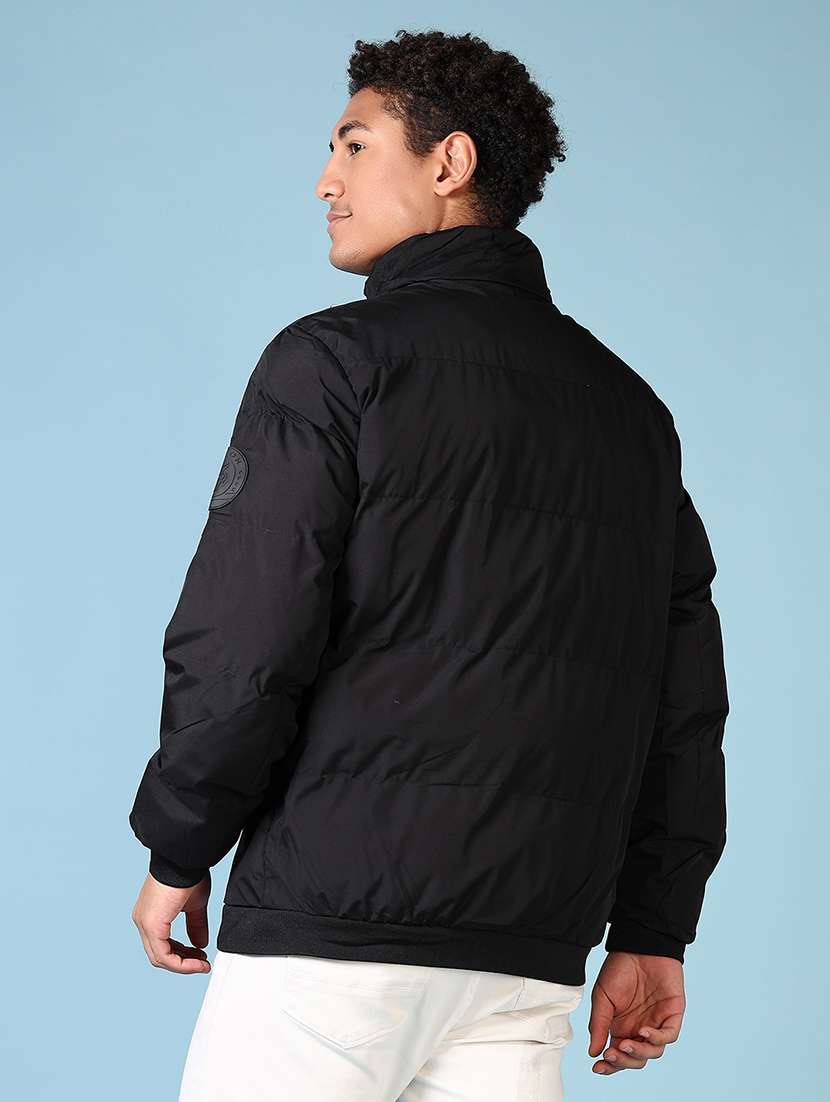 men solid long sleeve quilted jacket - 21651644 -  Standard Image - 3