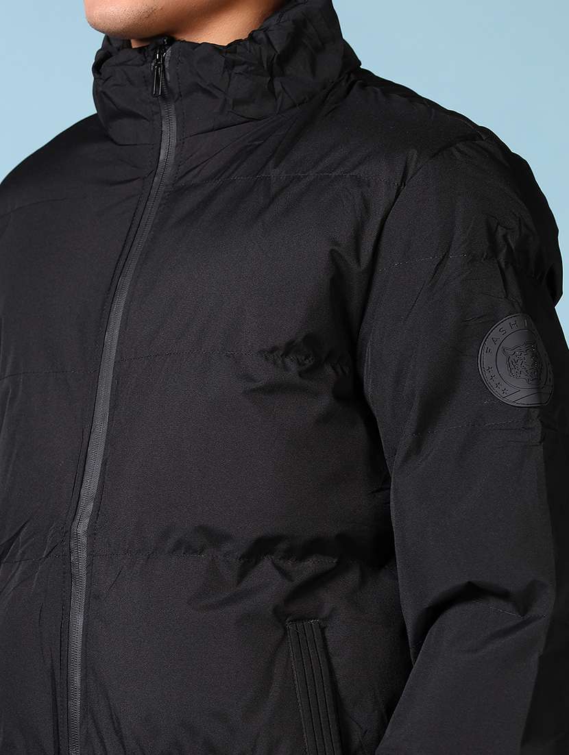 men solid long sleeve quilted jacket - 21651644 -  Standard Image - 5