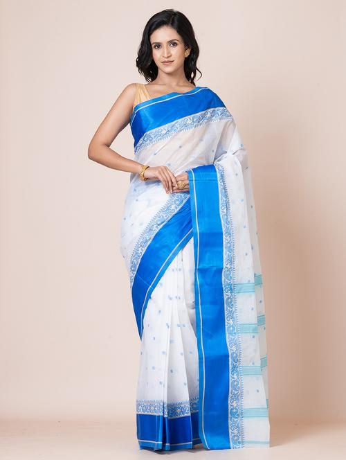 women self design tant saree - 21651724 -  Standard Image - 0