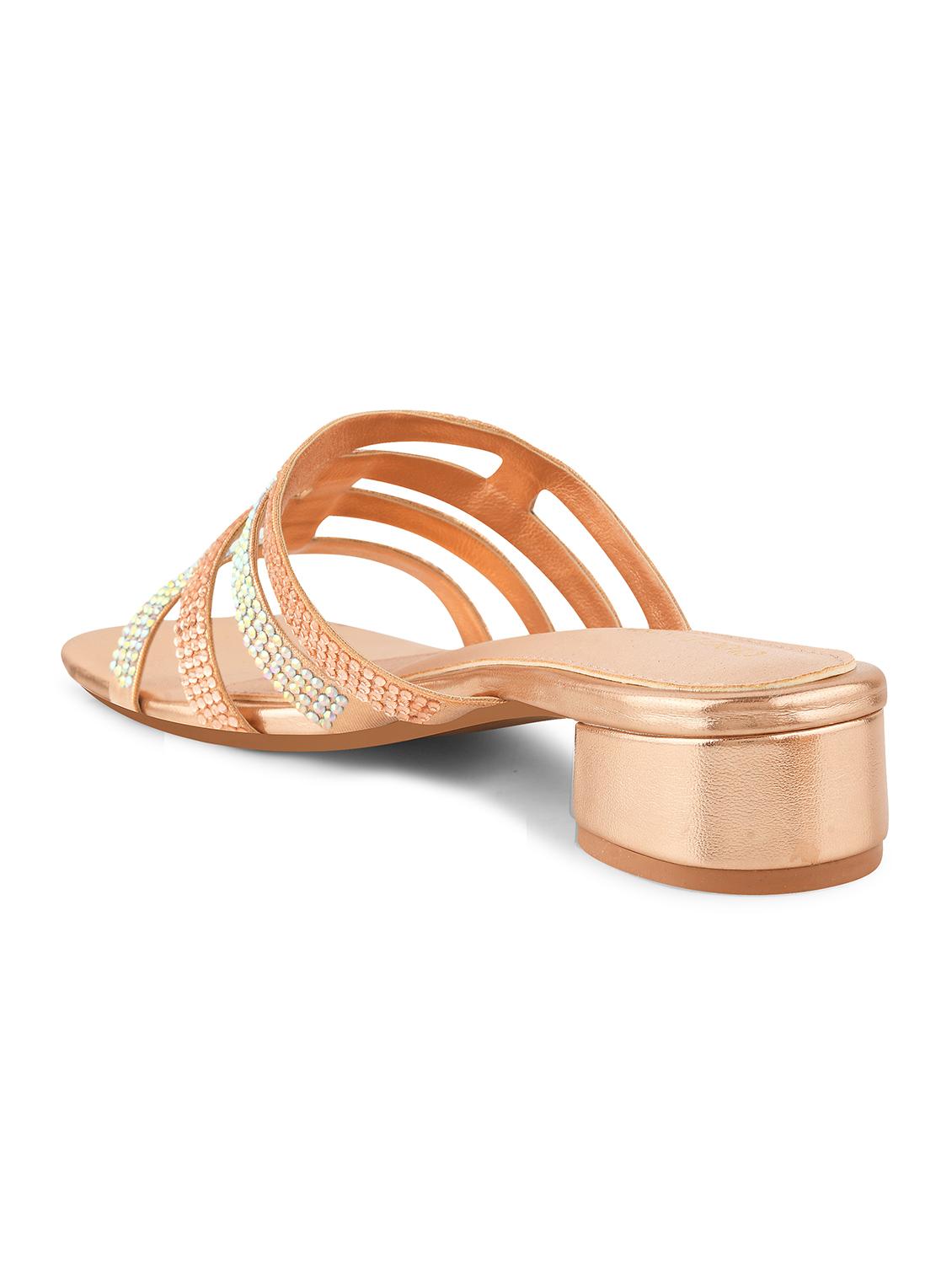 women embellished block heel sandals - 21651882 - Standard Image - 3