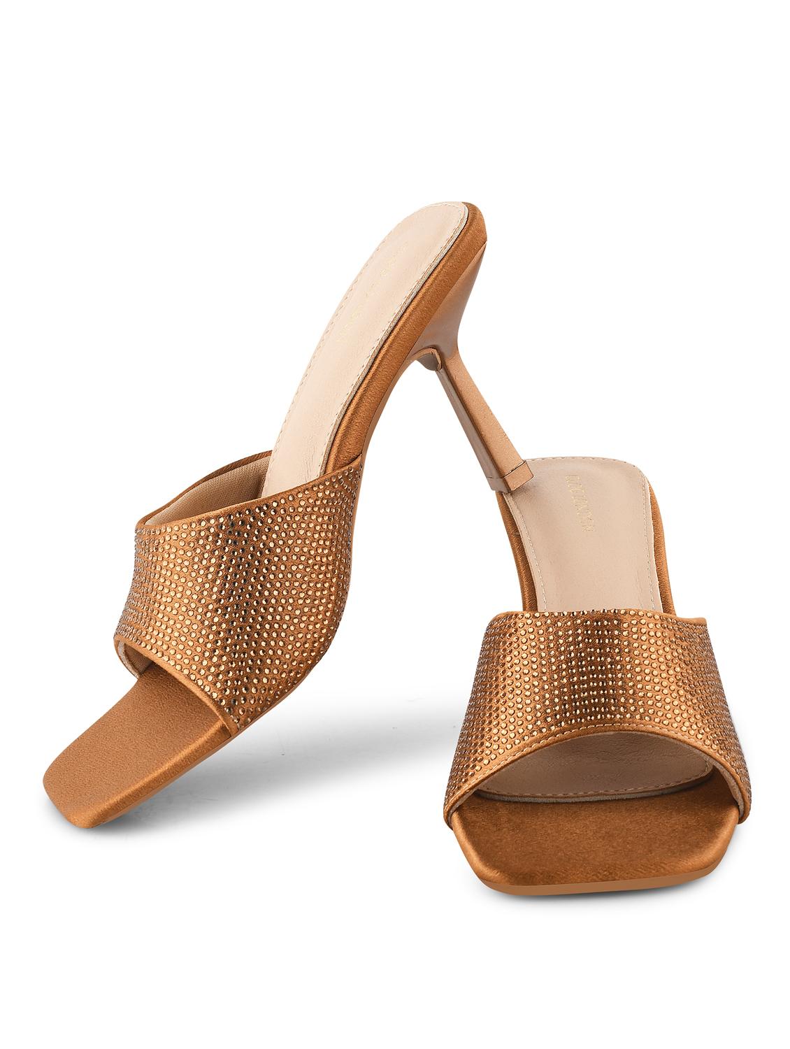 women brown kitten heel sandals - 21651886 - Standard Image - 8
